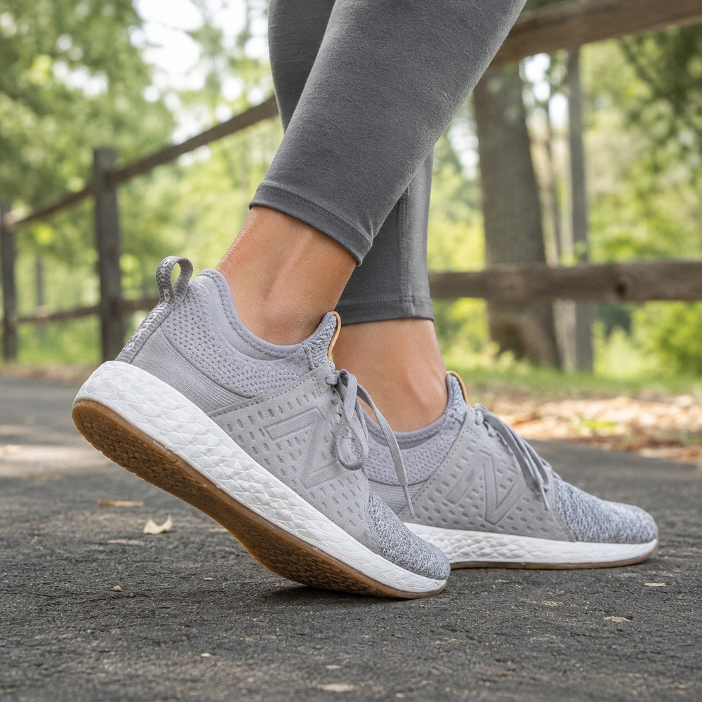 New Balance Fresh Foam Cruz V2 Sneakers Knit Running Walking Shoes Gray Womens 7